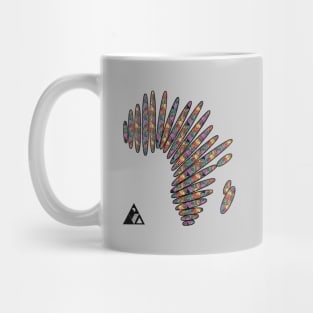 AFRICA WAX BUBBLE by AfreeKA -black Mug